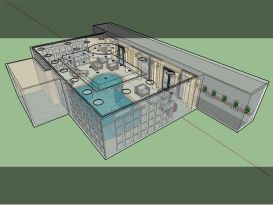 奢华与自然的交融 现代豪华露天泳池的设计模型解析